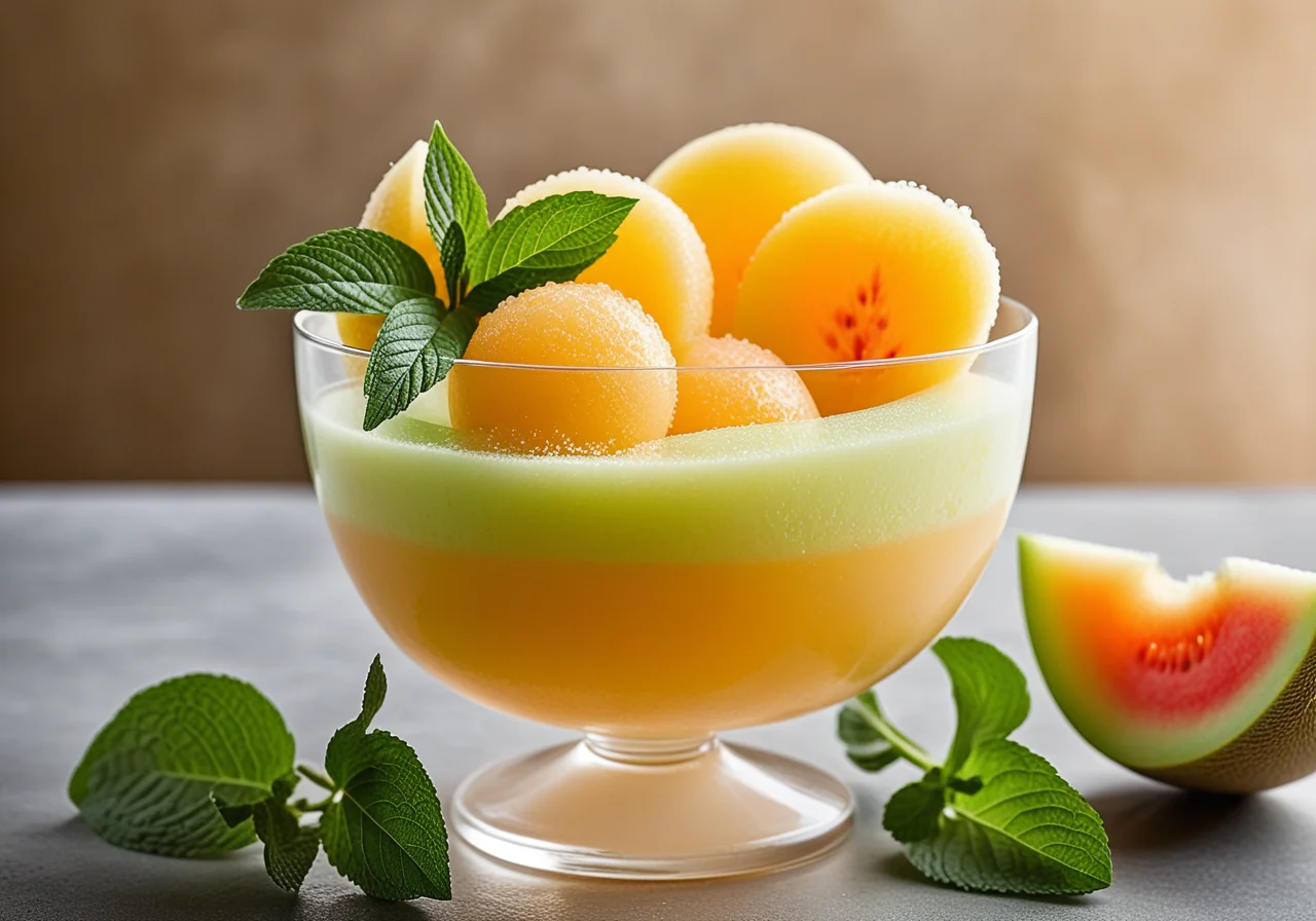Honey Melon Sorbet