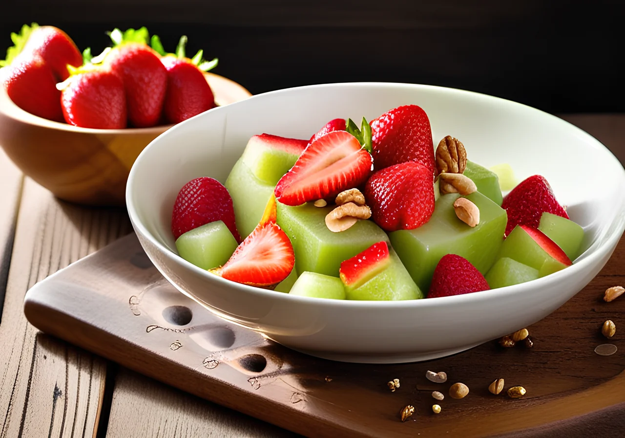 Fruit Salad with Hazelnuts