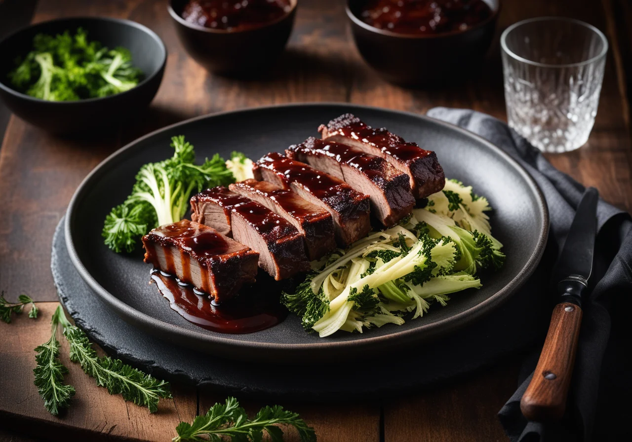 Baked Ribs with Cabbage