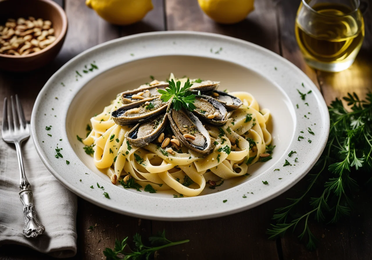 Lemon Pasta with Sardines