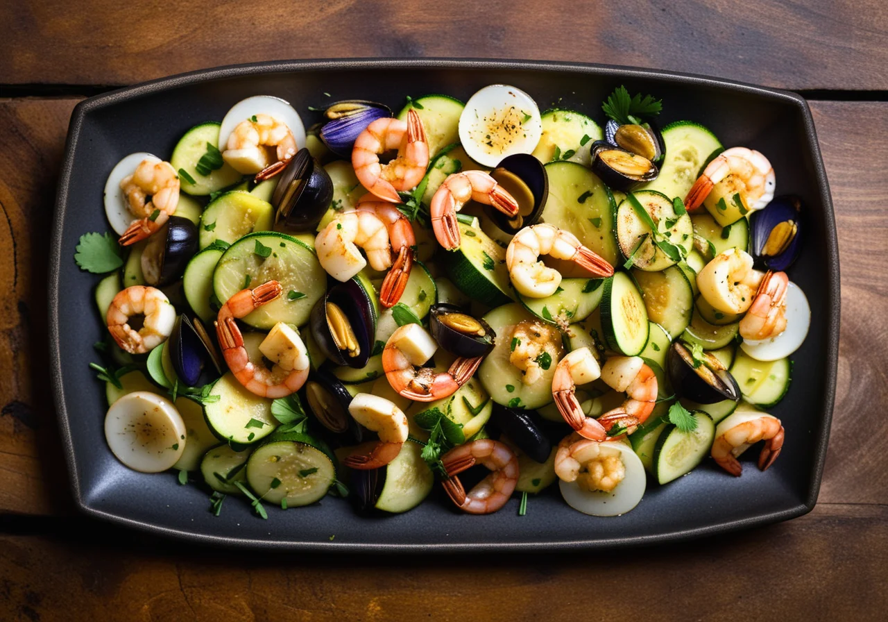 Seafood Salad with Onion
