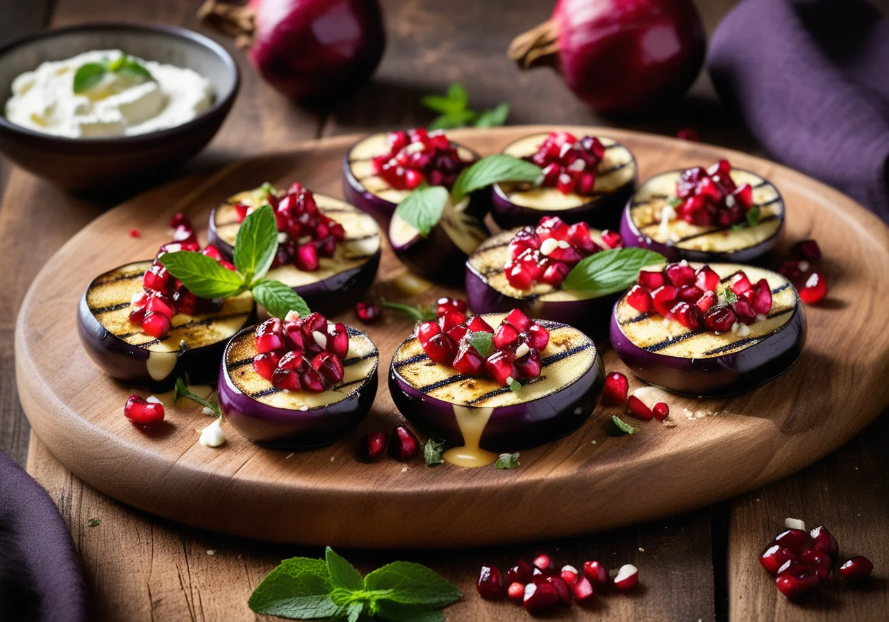 Grilled Eggplant with Cheese