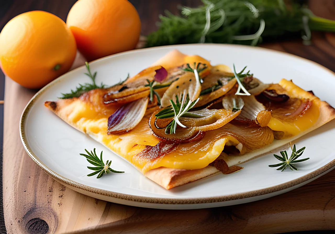 Flammkuchen in Badische Style (Dünnele)