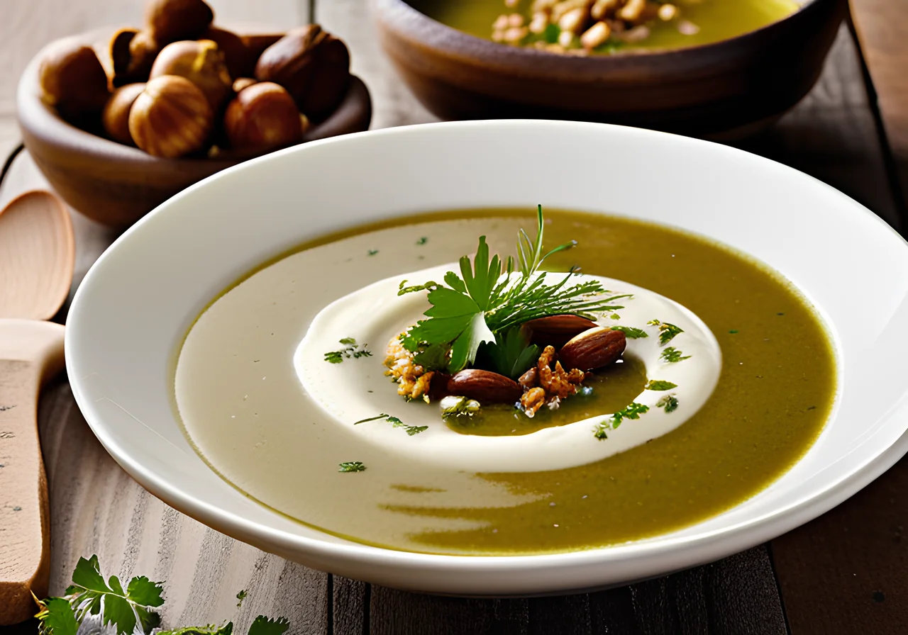 Parsley Root and Chestnut Soup