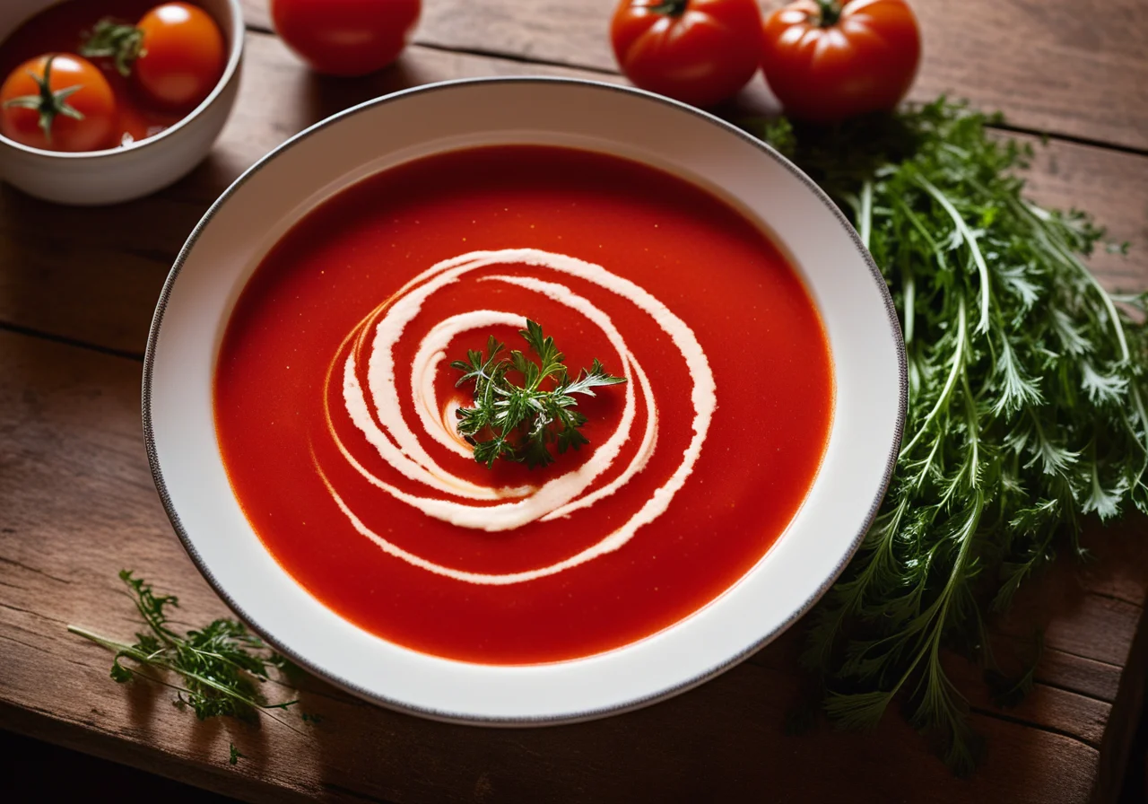 Tomato Soup with Chicory
