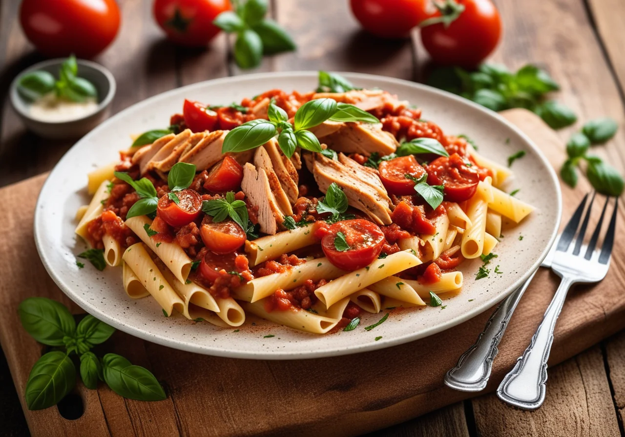 Pasta with Tomato Chicken Ragout