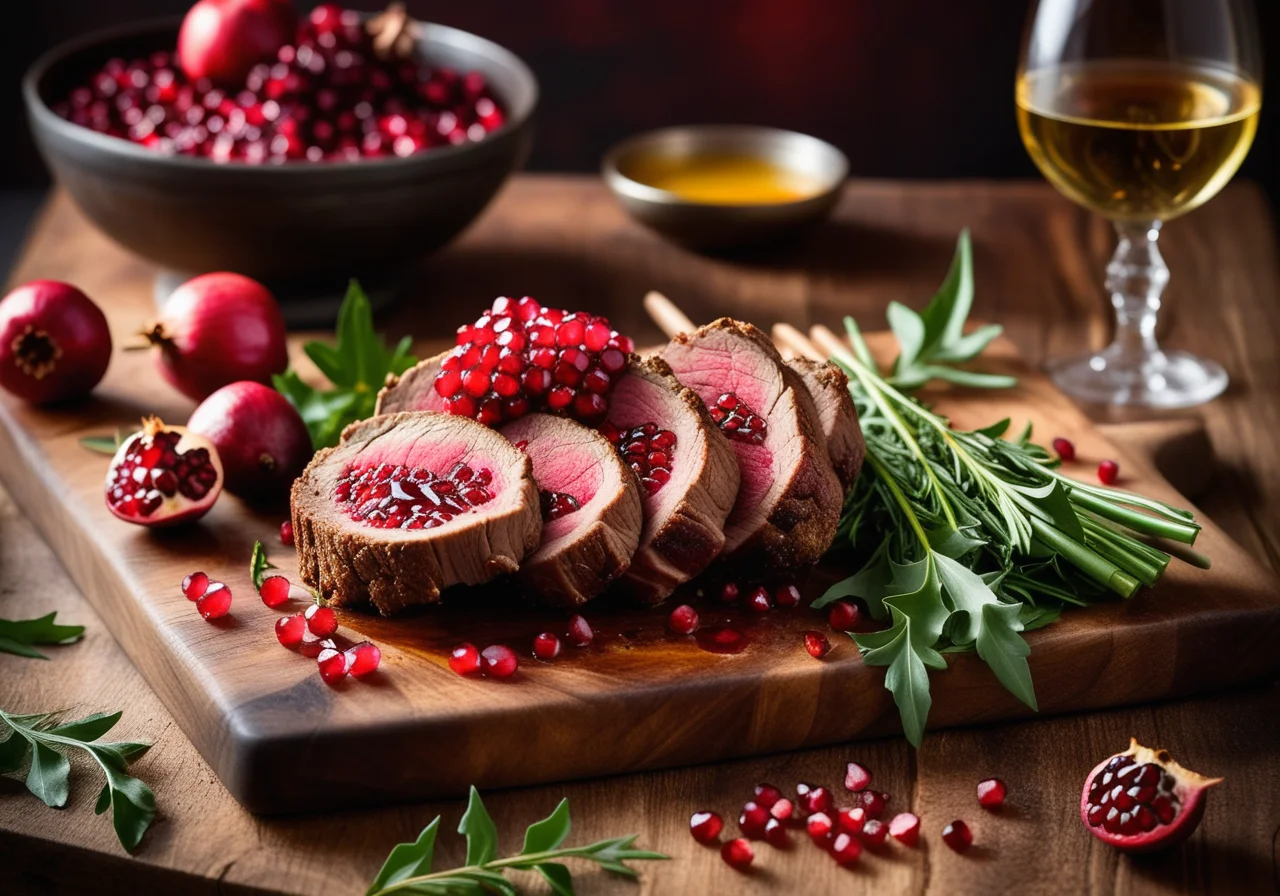 Lamb Rack with Pomegranate