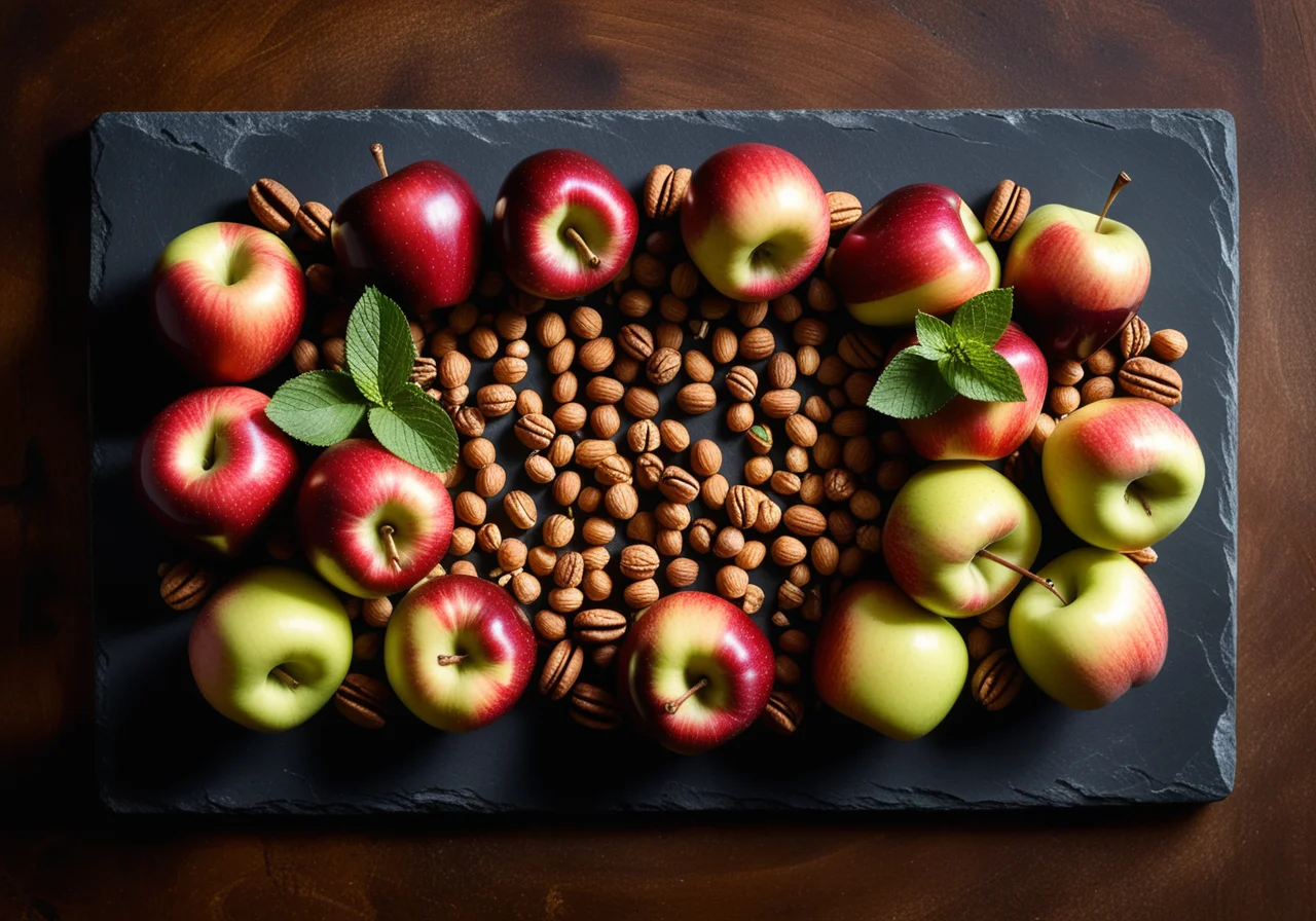 Caramel Apples with Nuts