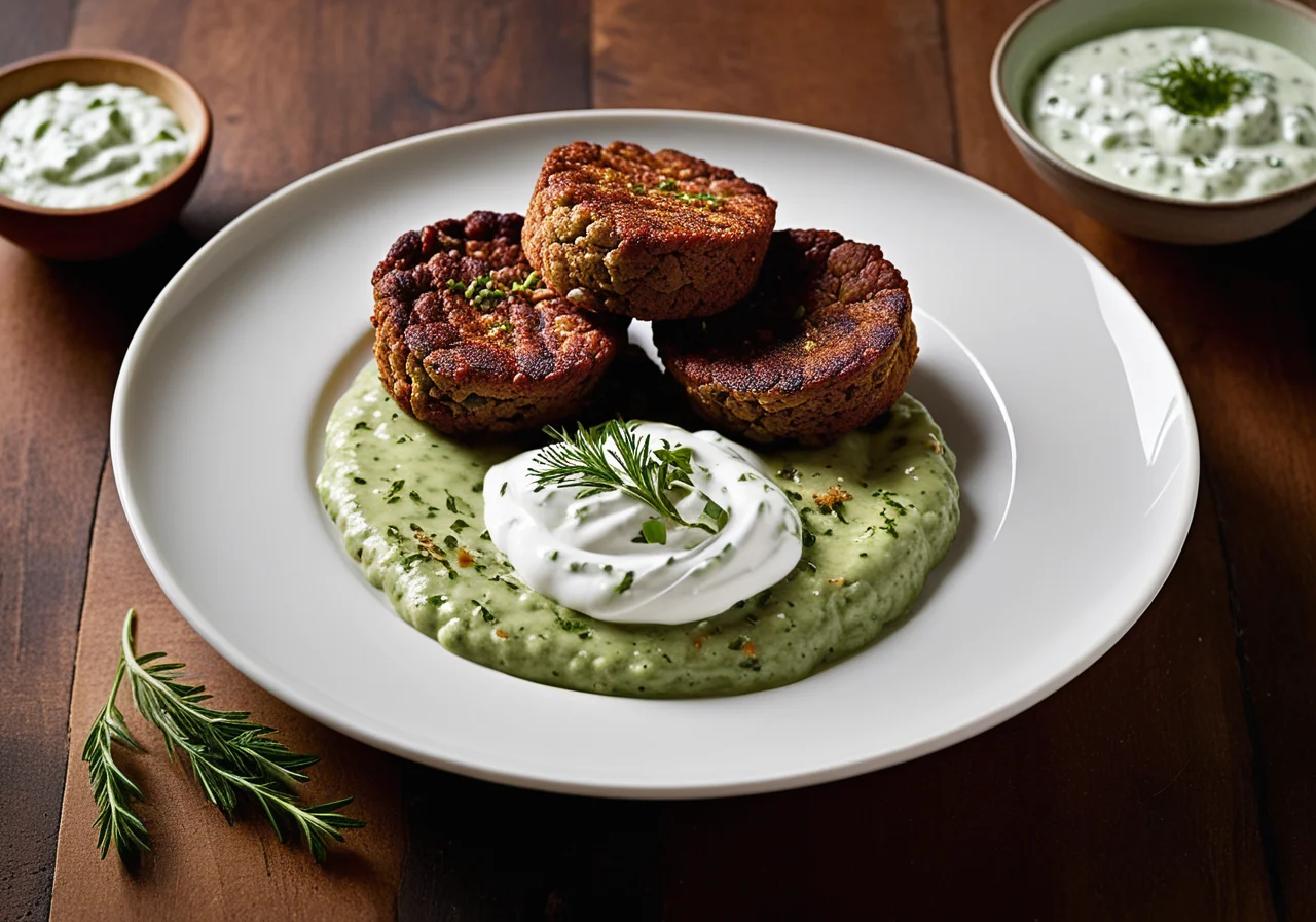 Tartar Patties with Tzatziki