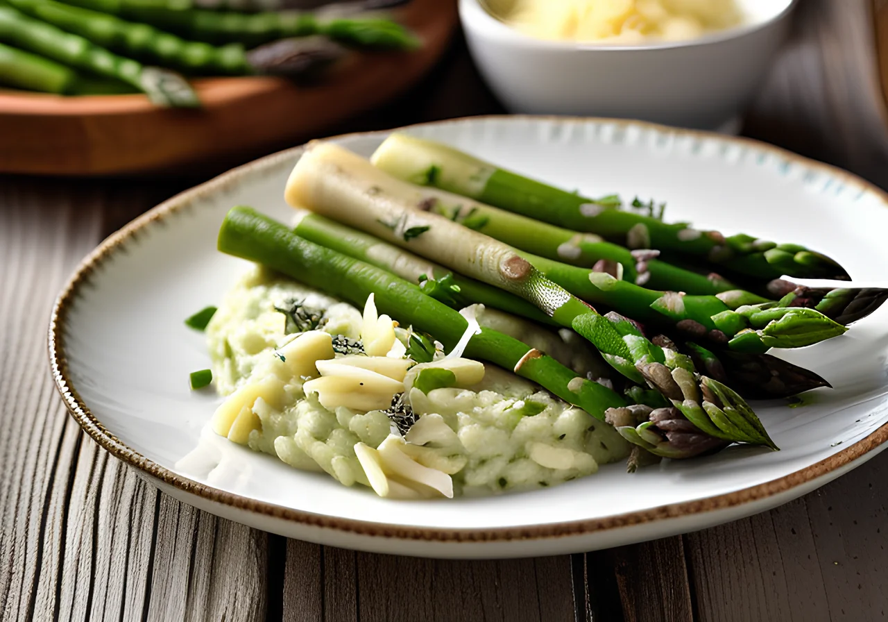 Asparagus Garlic Chives Risotto