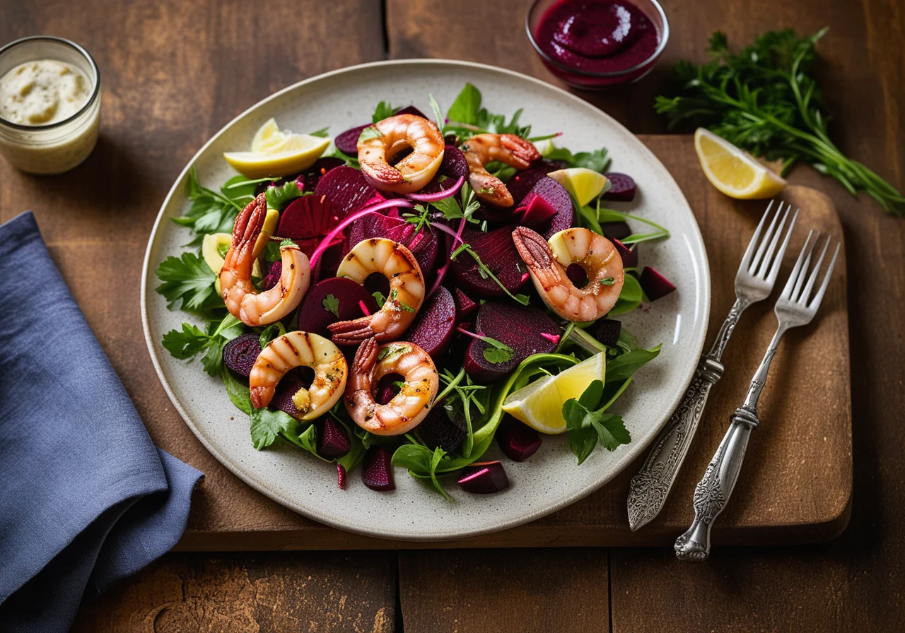 Red Beet Avocado Salad