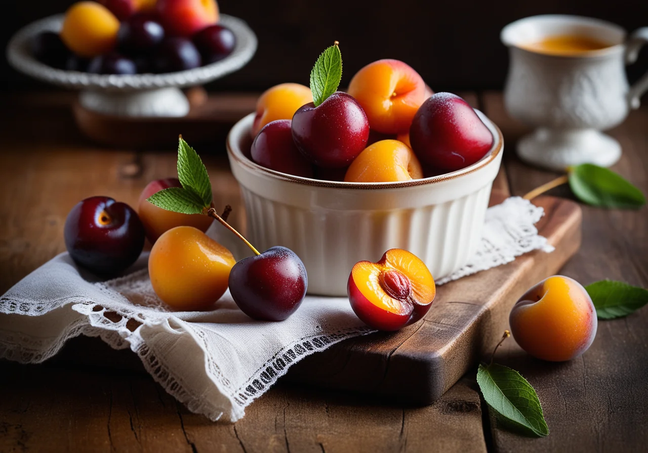 Oven Bake with Cherries, Plums and Apricots