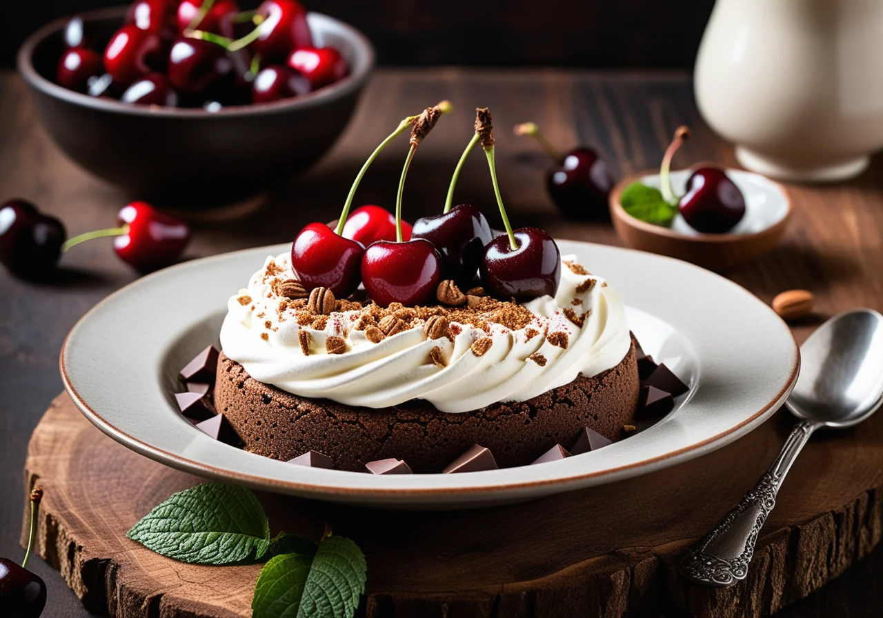 Pumpernickel-Cherry Dessert