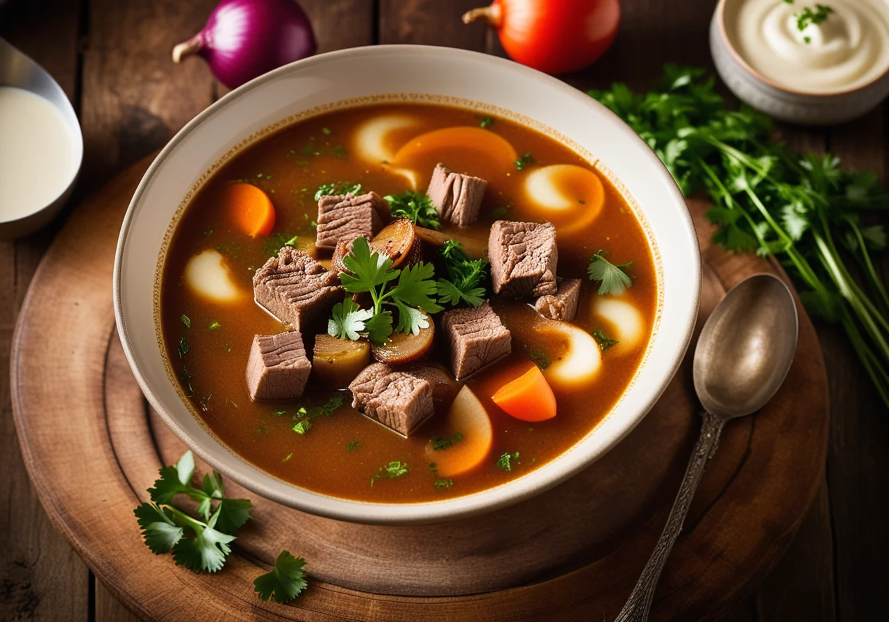 Sour Lamb Vegetable Soup for Easter