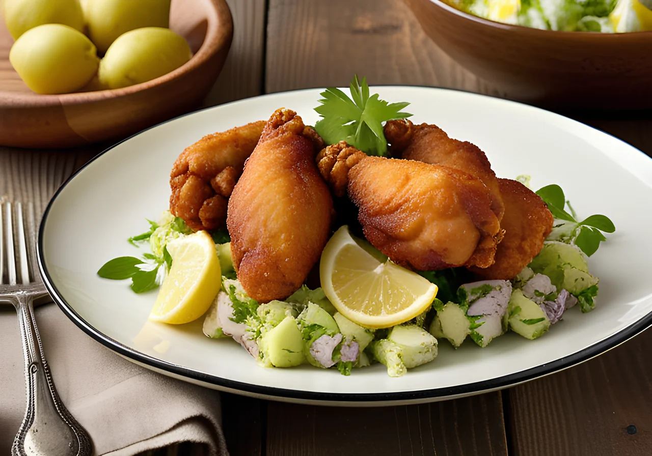 Backhendl in Wiener Style with Potatoes