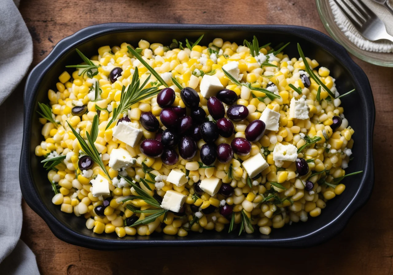 Corn and Bean Salad with Cheese
