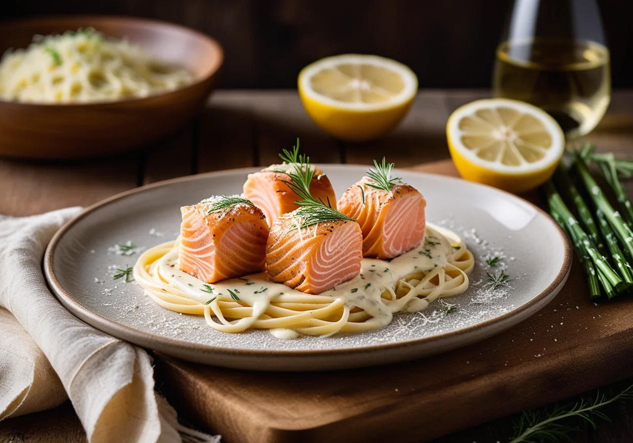Salmon Pasta Rolls