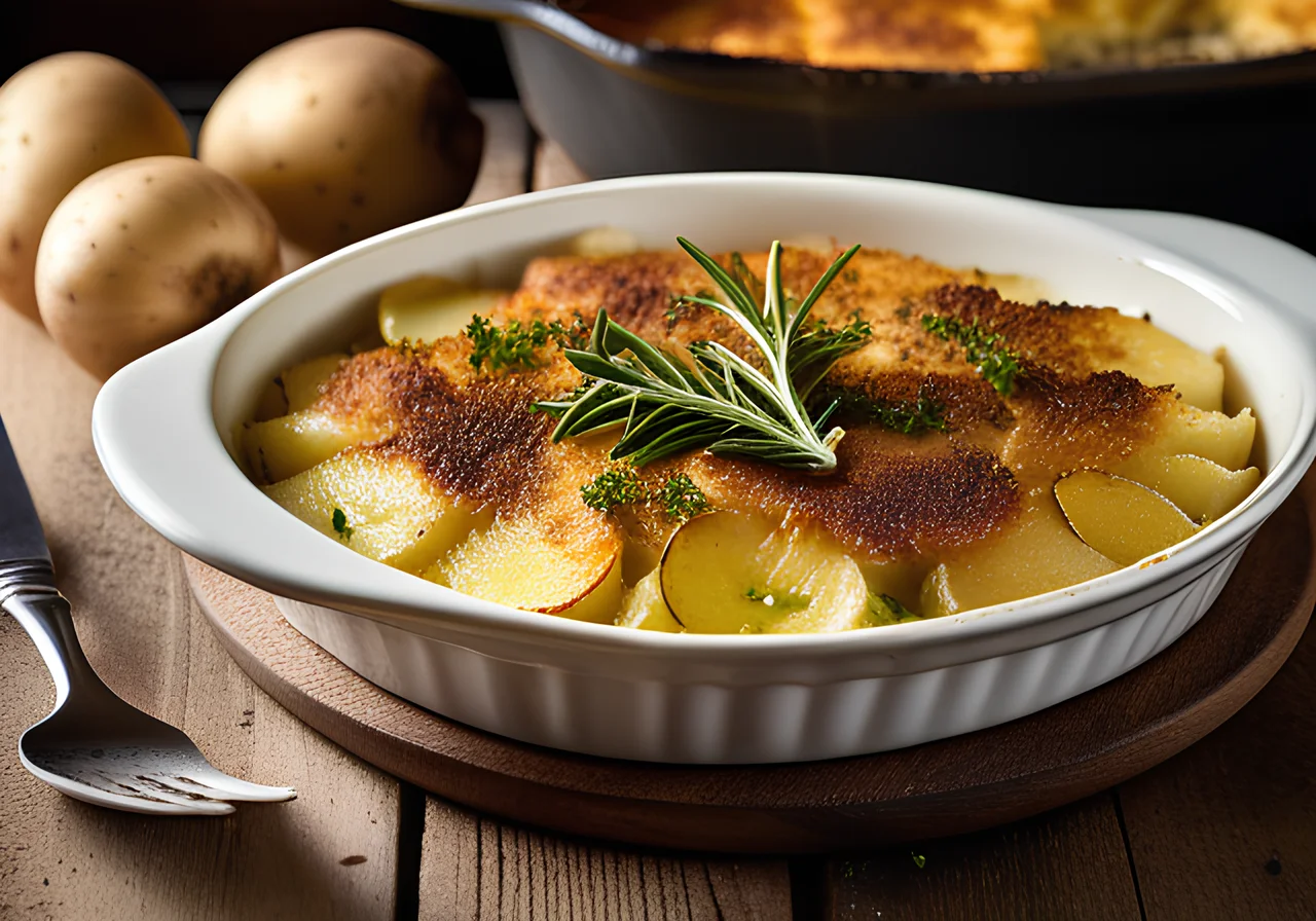 Sellerie-Kartoffel-Gratin