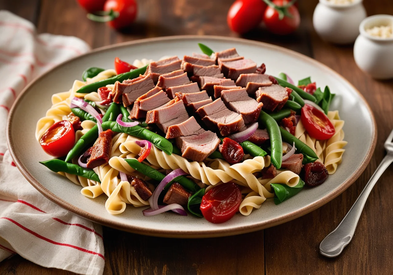 Spare Ribs with Pasta Salad