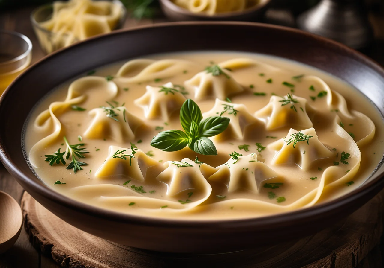 Ravioli in Broth