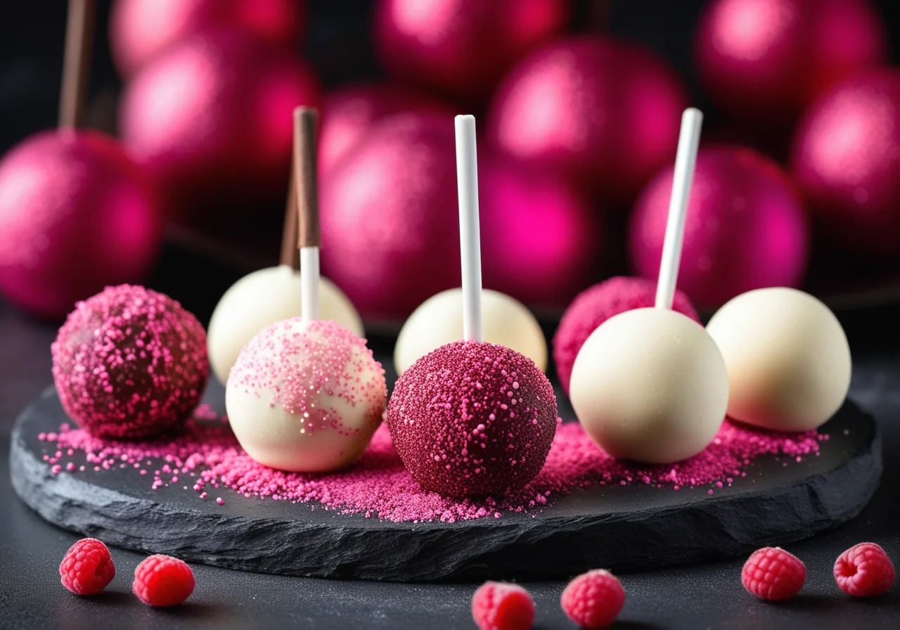 Cake Pops with Various Glazes