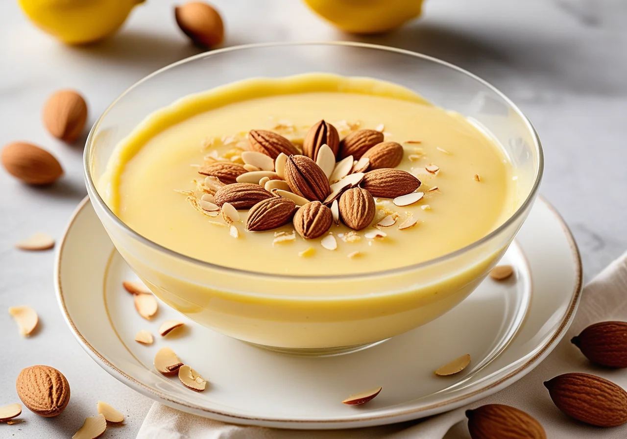 Lemon Pudding in English Style