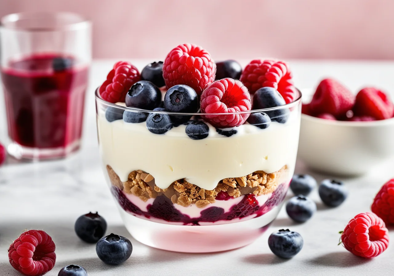Yogurt Cream with Berries
