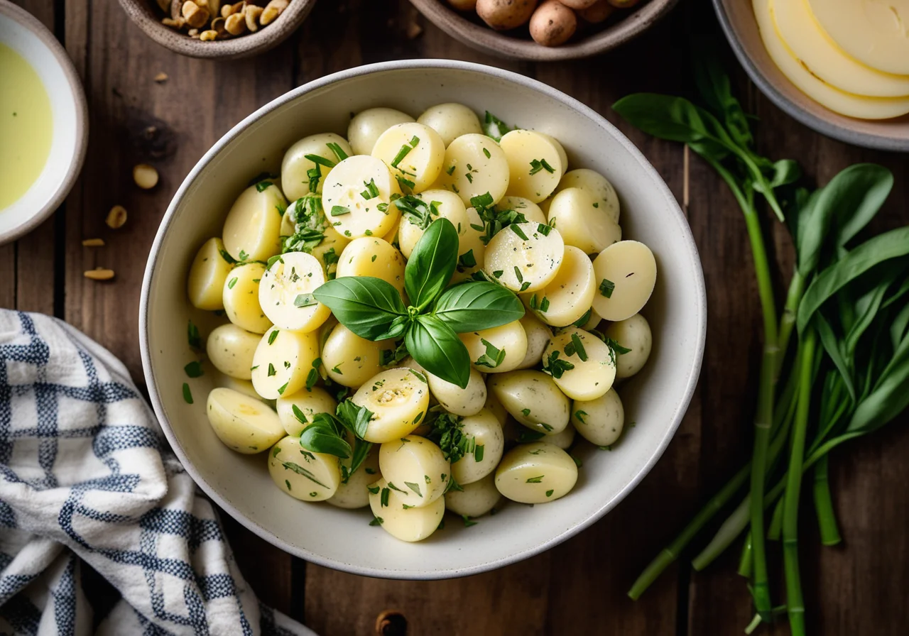 Lightning Potato Salad with Cheese