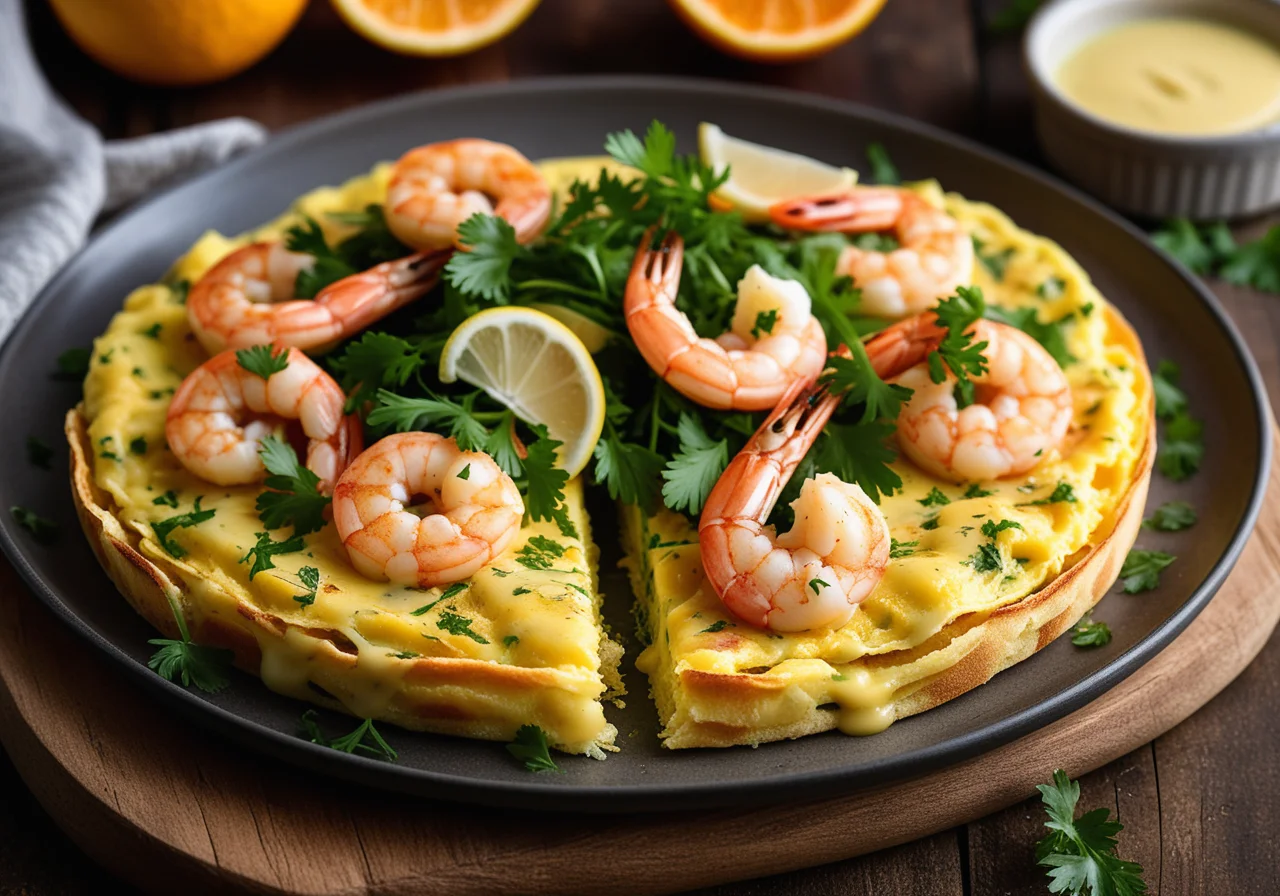 Shrimp Omelette