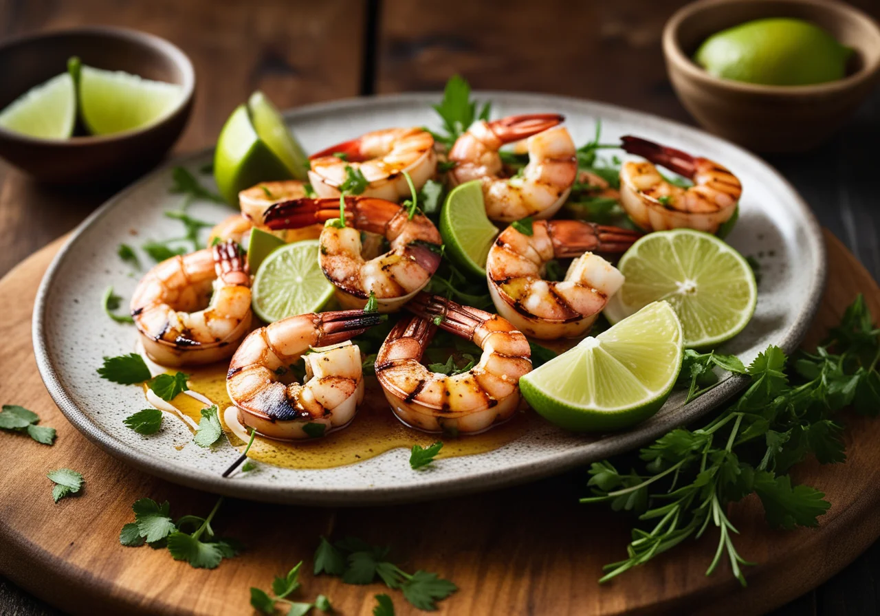 Shrimp Lime Skewer