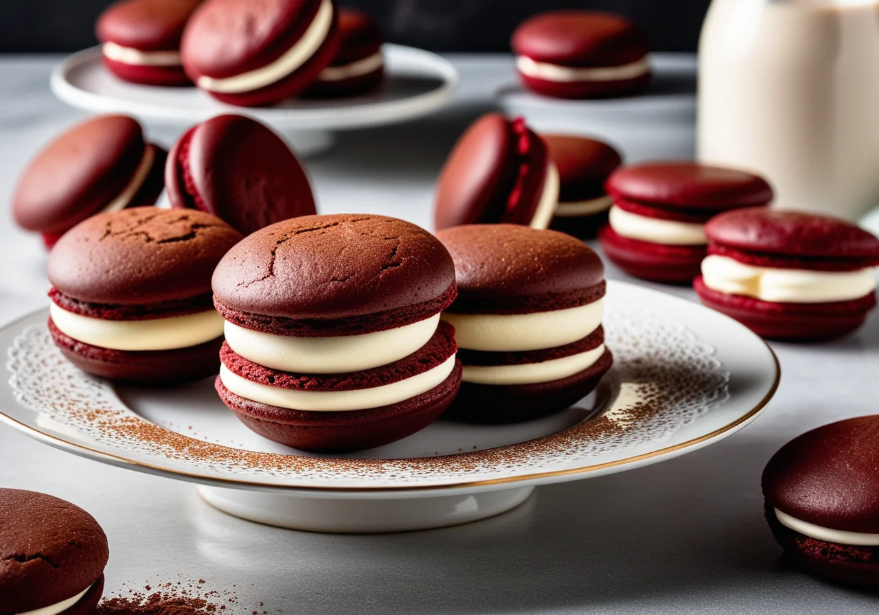 Red Velvet Whoopie Pies