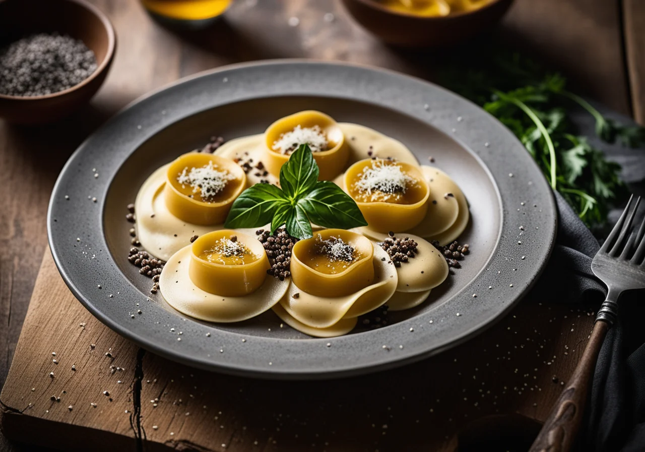 Ravioli with Beetroot