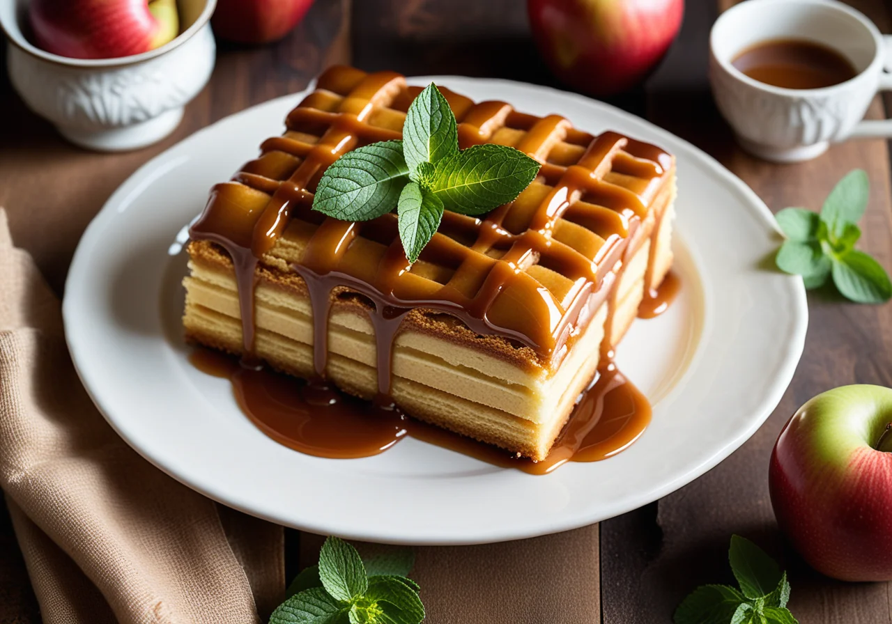 Apple Cake with Caramel