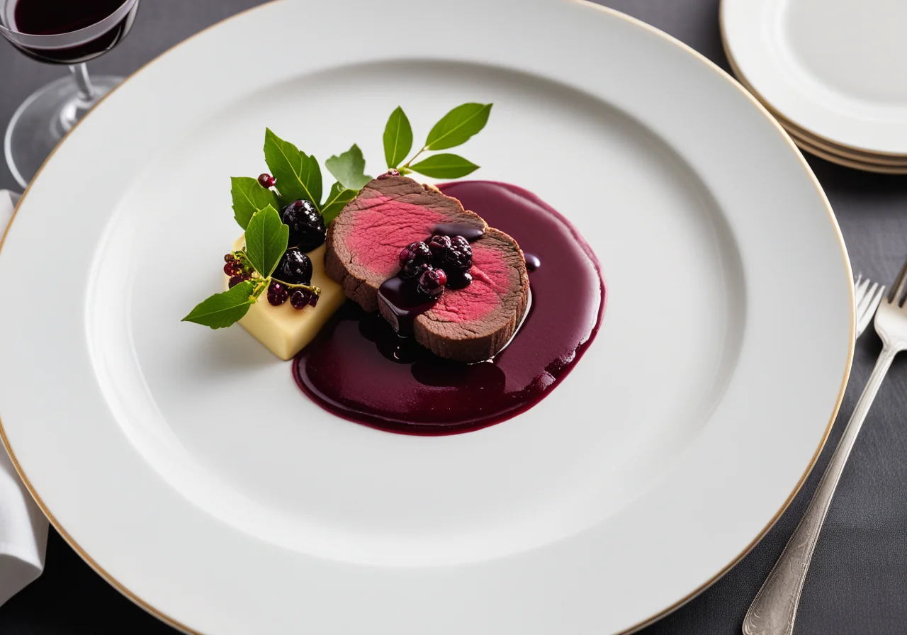 Beef Fillet with Currant Cassis Sauce