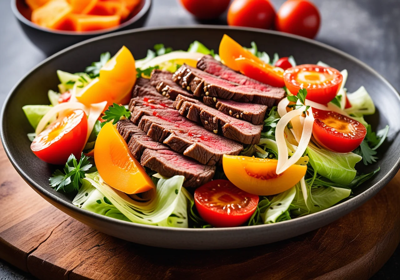 Spicy Steak Salad