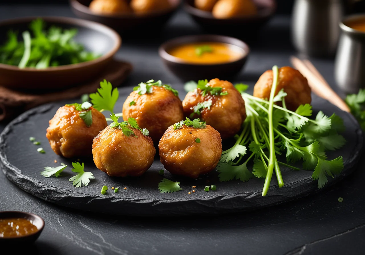 Chicken Balls with Coriander