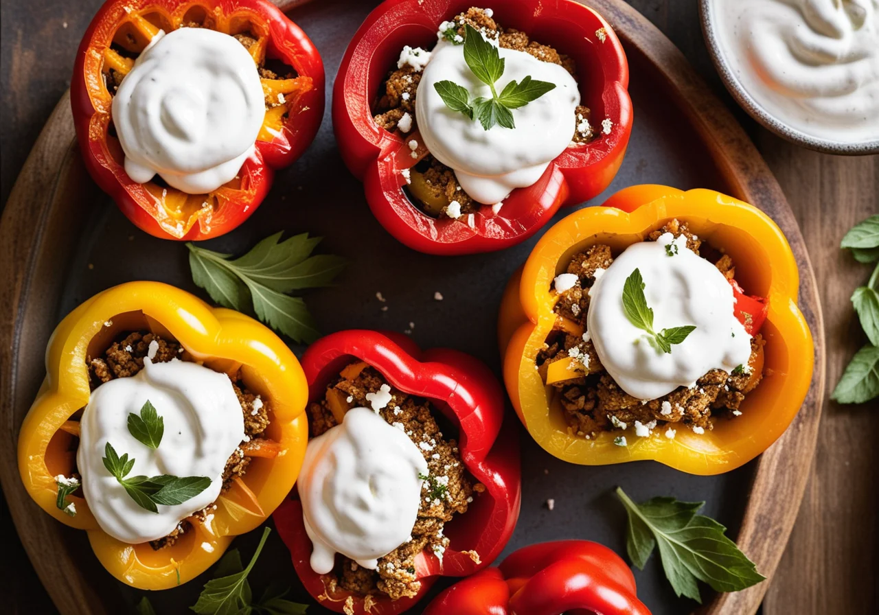 Stuffed Peppers with Feta