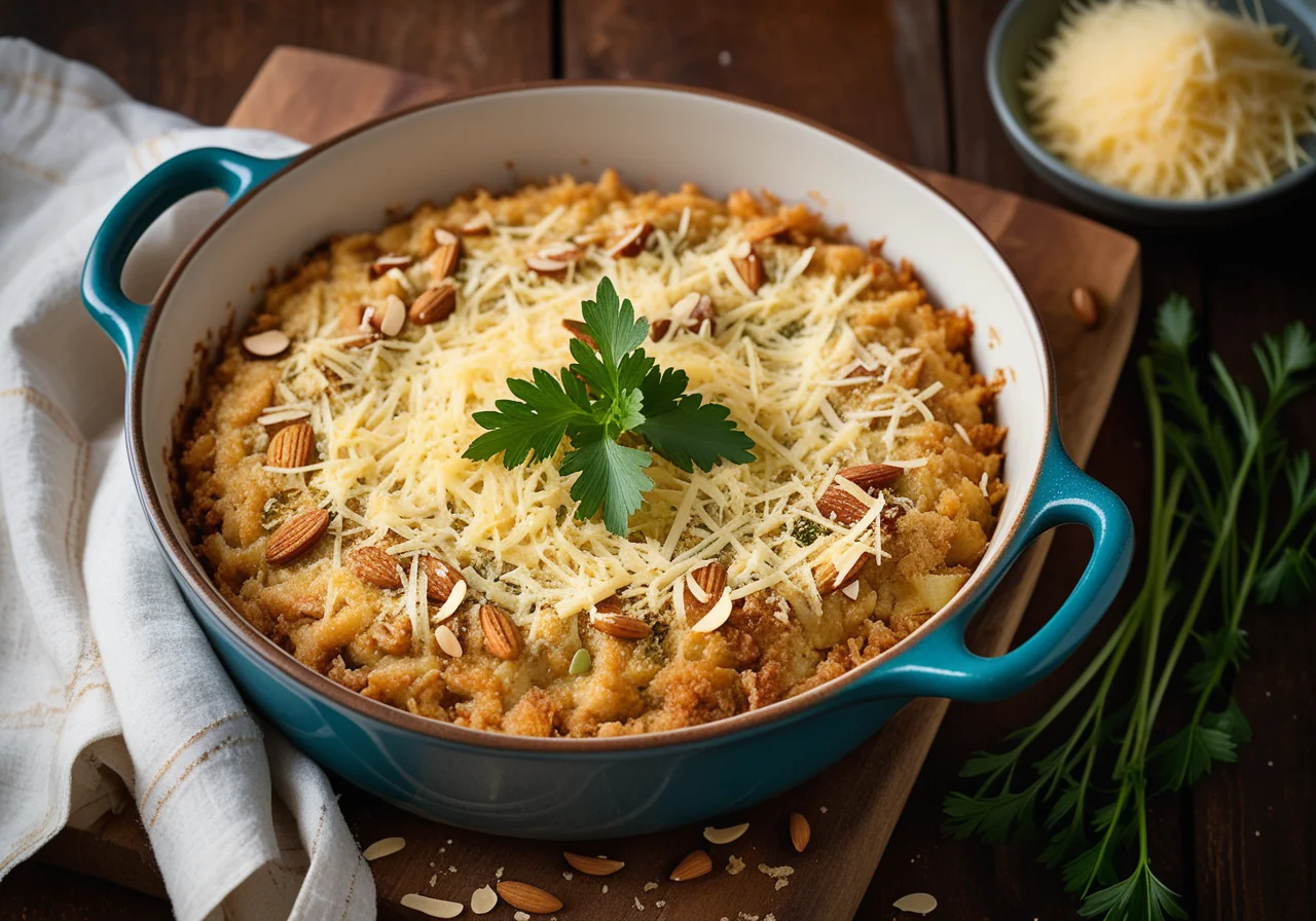 Butterbean-Fennel Casserole with Almonds
