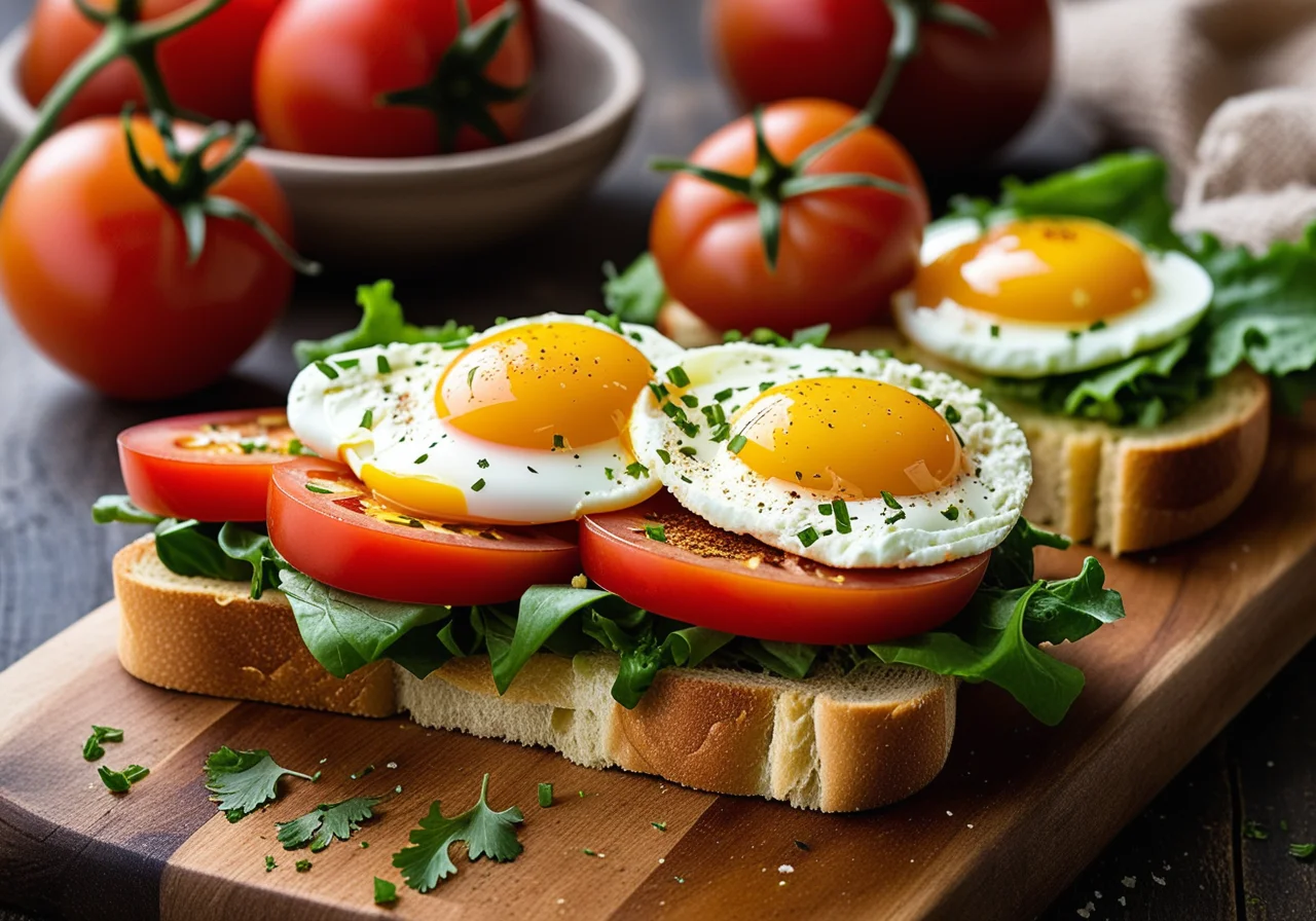 Tomato Egg Sandwich