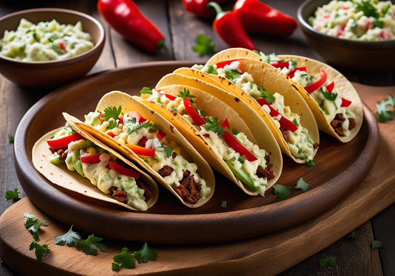 Tacos with Bean Potato Salad