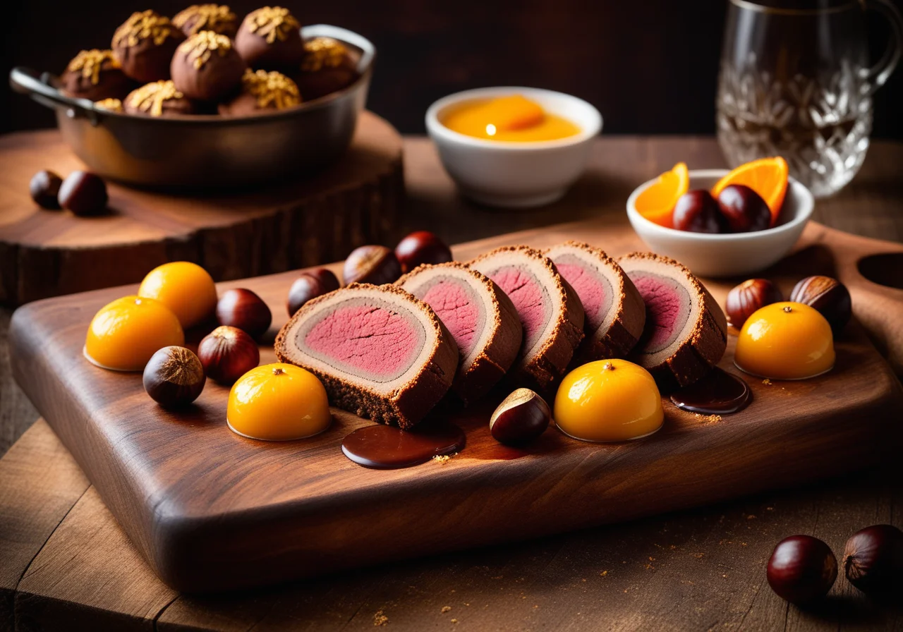 Venison Loin with Chestnuts