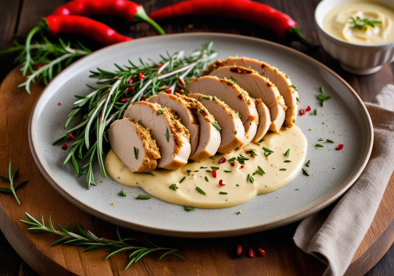 Chicken Breast with Mustard Butter