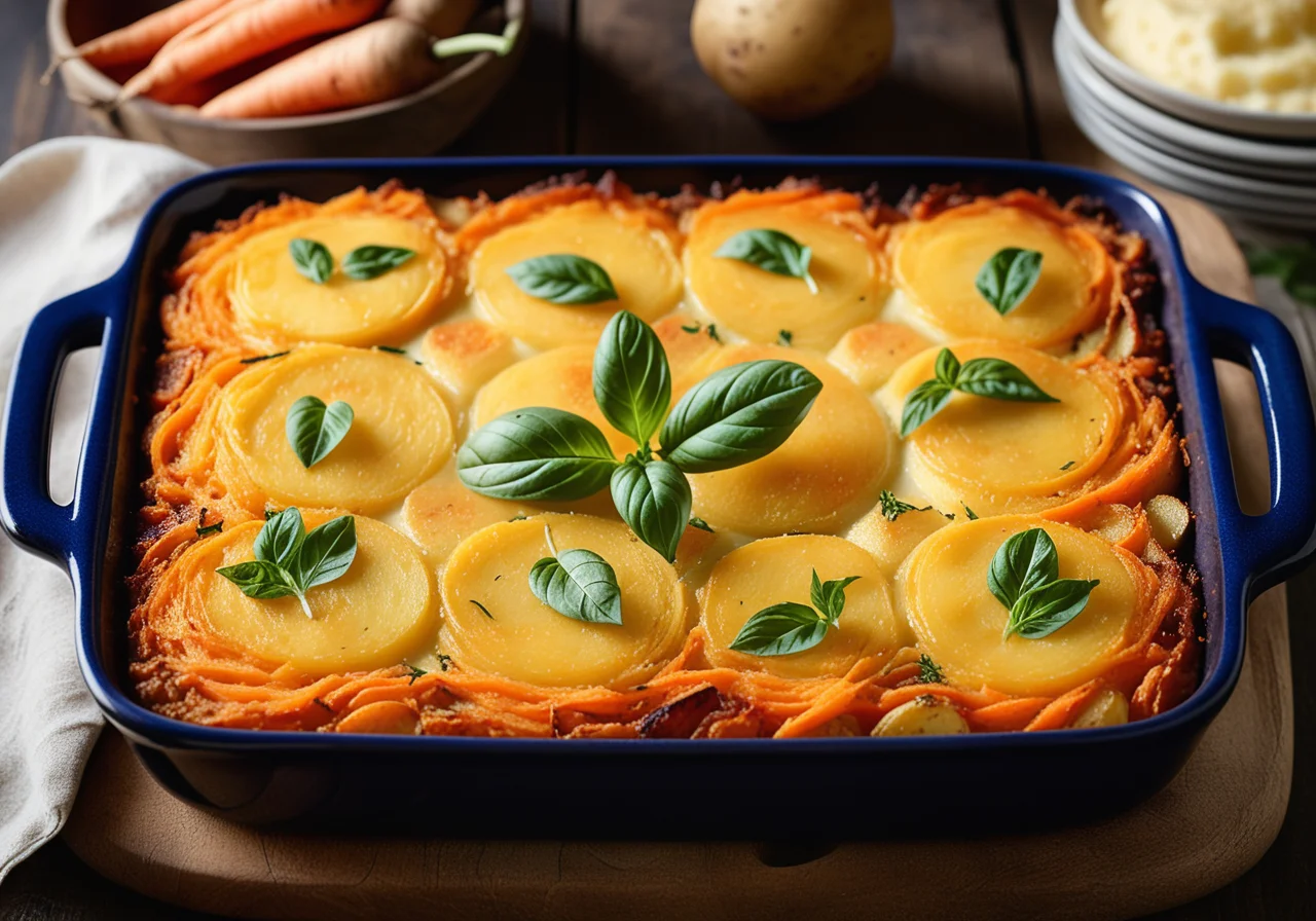 Potato Gratin with Carrots