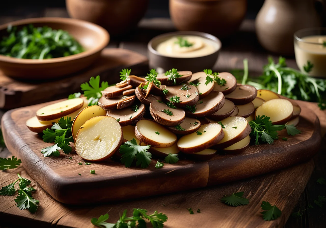 Flying Duck with Potato Slices