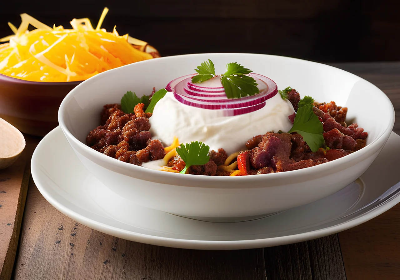 Chili con Carne with Sour Cream