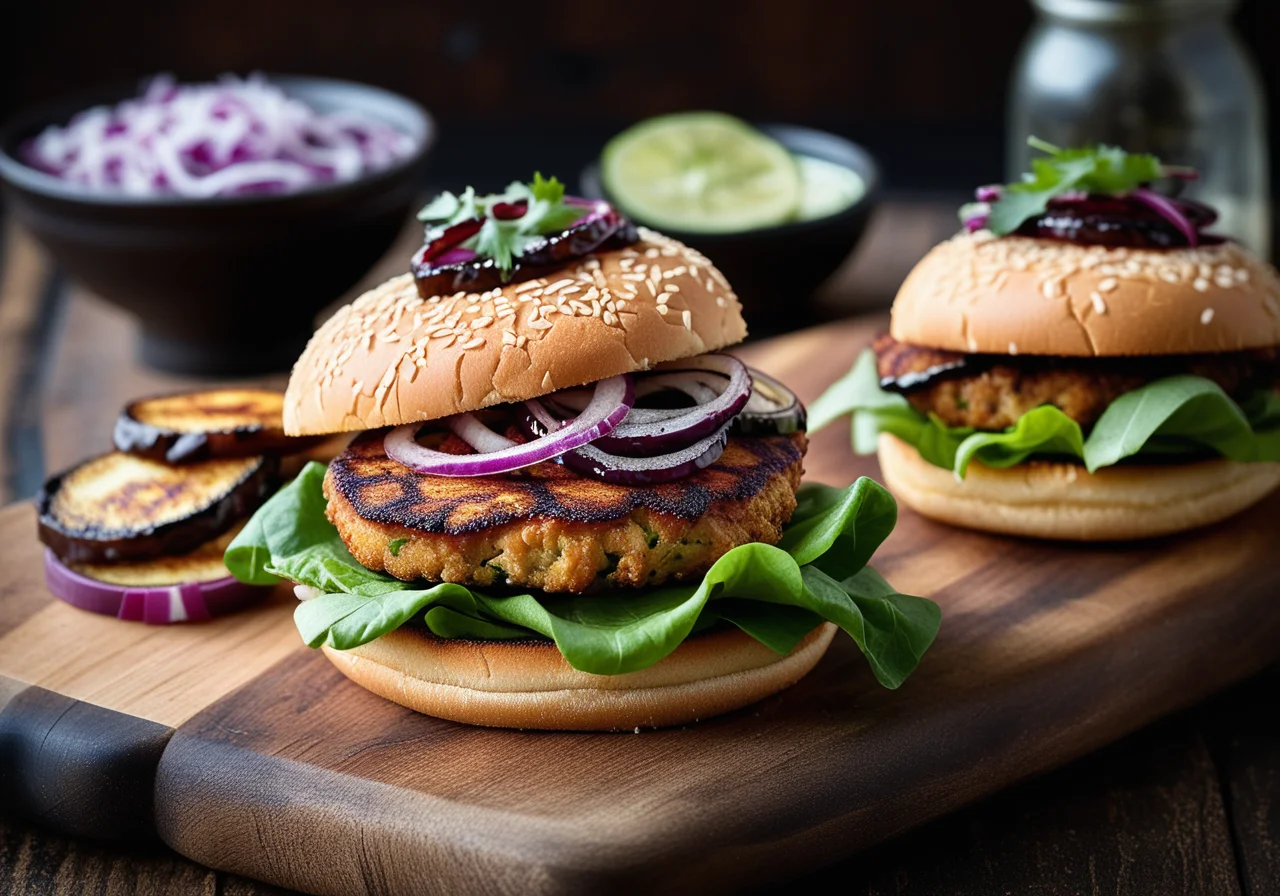 Oriental Veggie Fish Burger