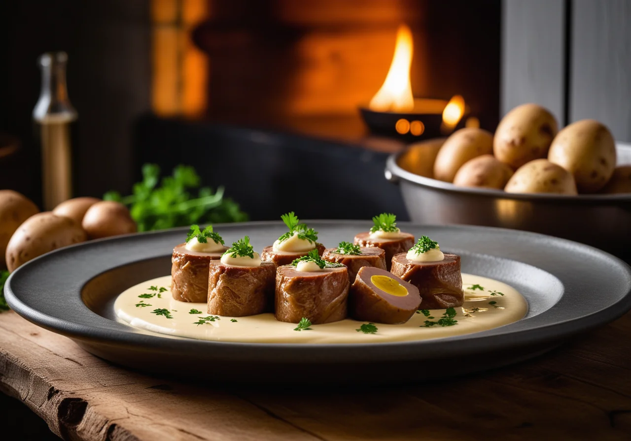 Veal Roulades with Potatoes