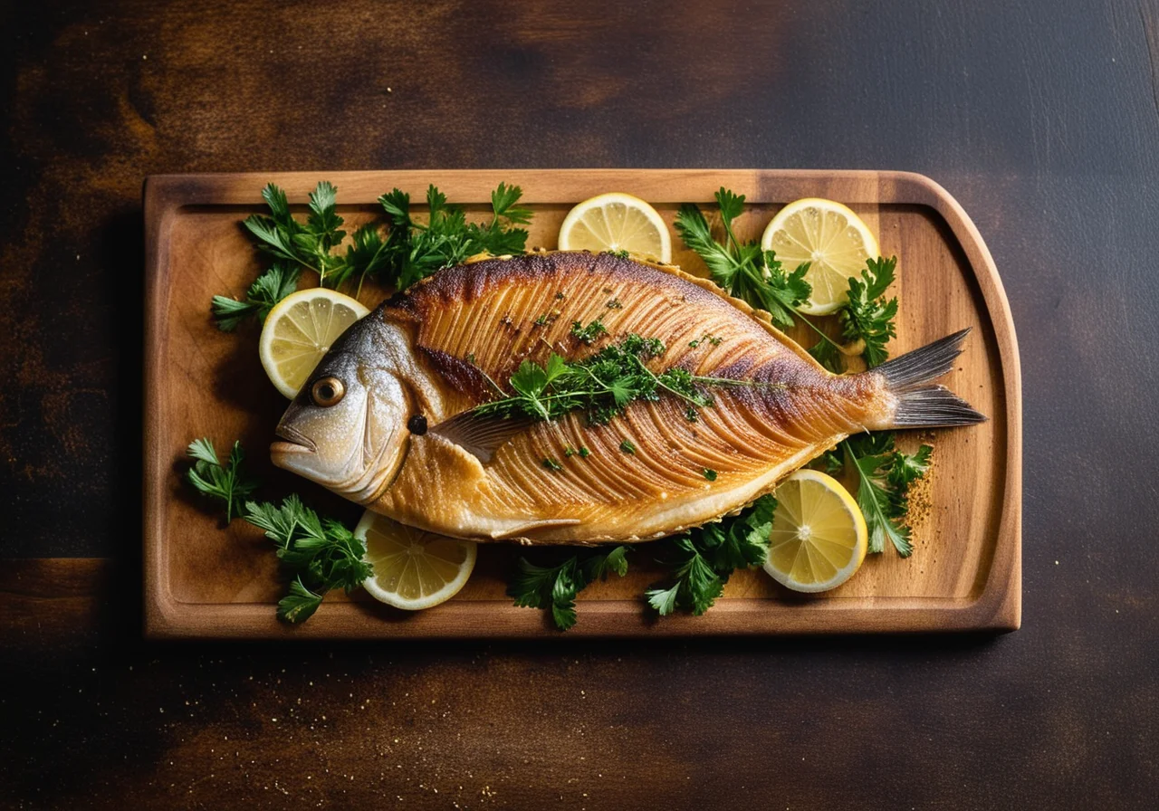 Sea Bream with Lemon Herb Crumbs