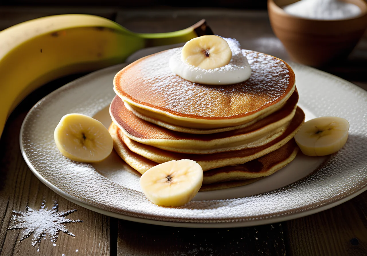 Chocolate Banana Pancakes