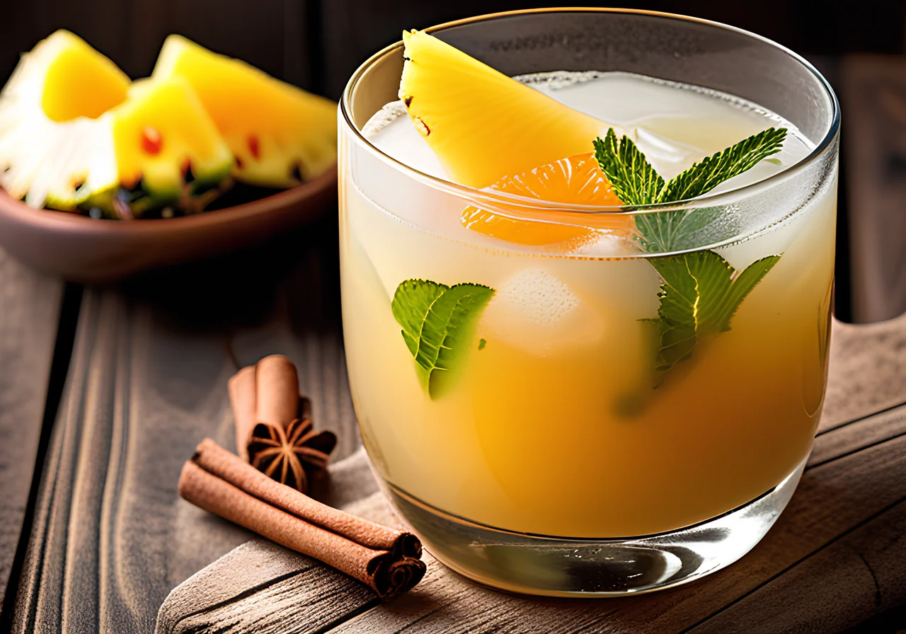 Pineapple Punch with Ginger and Cinnamon